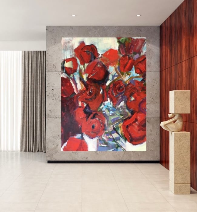 Rose Portrait Overflows the Vase