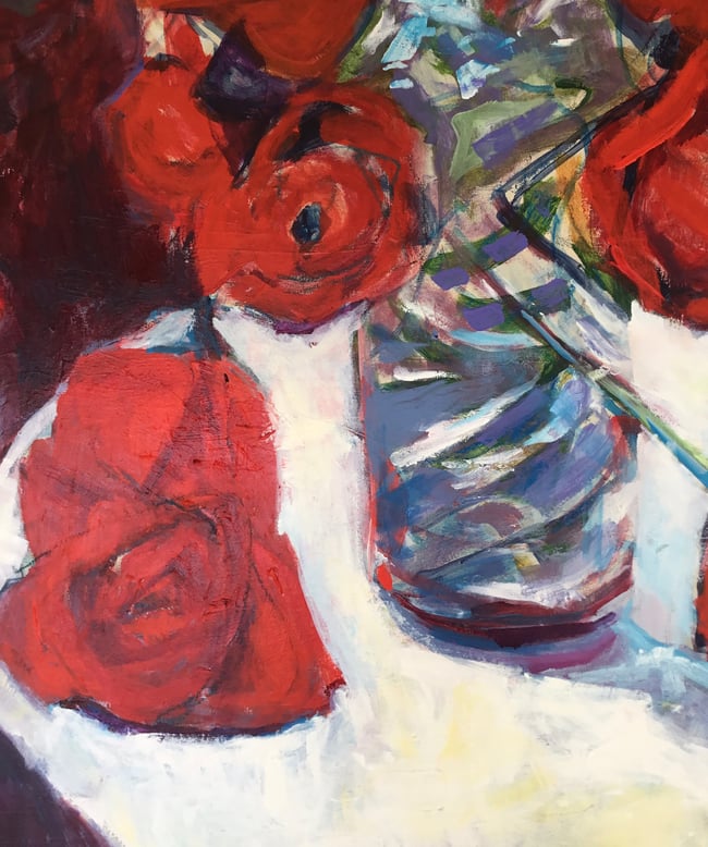 Rose Portrait Overflows the Vase