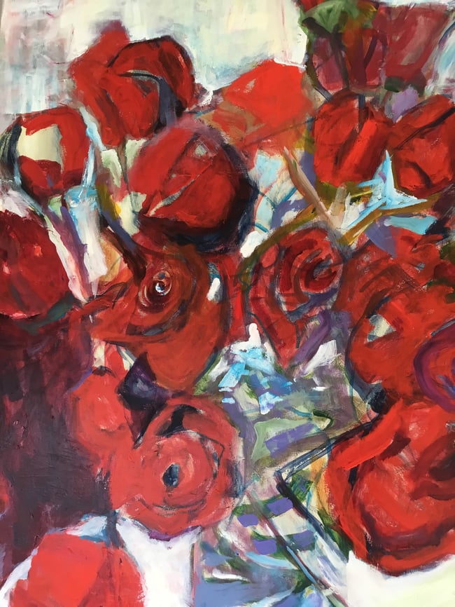 Rose Portrait Overflows the Vase