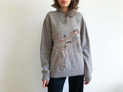 Image of Flow sweatshirt - upcycled, one of a kind, made of 100% wool