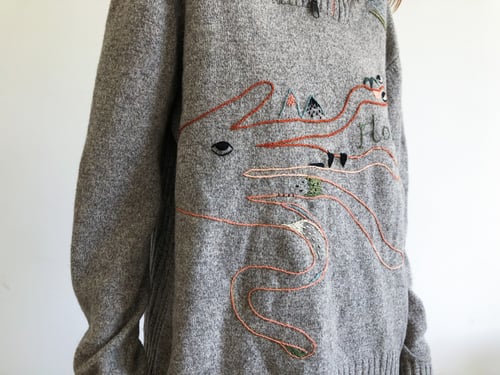 Image of Flow sweatshirt - upcycled, one of a kind, made of 100% wool