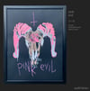 pink evil   (original painting)   FRAMED