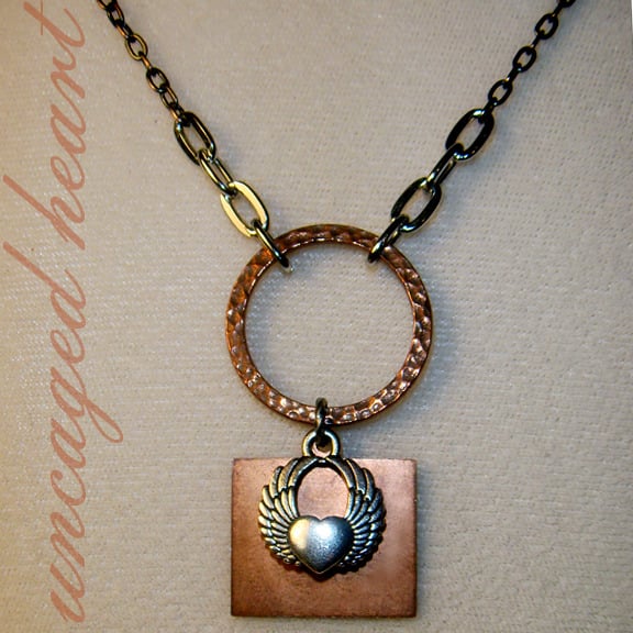 Image of Uncaged Heart Necklace