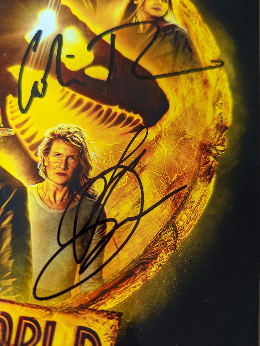Jurassic World Multi Cast (4) Signed 10x8