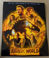 Image 1 of Jurassic World Dominion Cast (4) Signed 