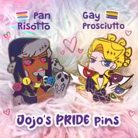 Image 3 of Prosciutto and Risotto Pride Enamel Pin