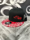 C10 Truck - Paisley Flat Bill Hat RED