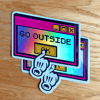 Go Outside Sticker (Holographic) - Pack of 2