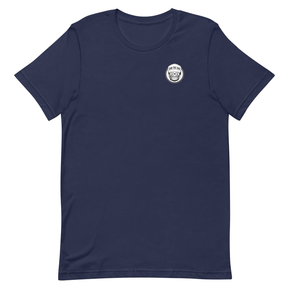 Image of Navy Logo Embroidered T-Shirt