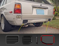 rear bumper delete fill panels