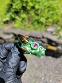 Image 2 of Chromium Mini DragonHead Pendant. 