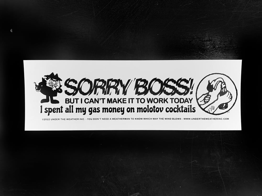 Molotov Bumper Sticker