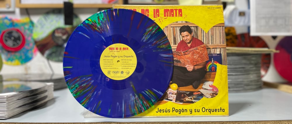 Image of SALSA DE LA MATA: From The Roots by Jesús Pagán Y Su Orquesta -  Blue Base with "Windows"