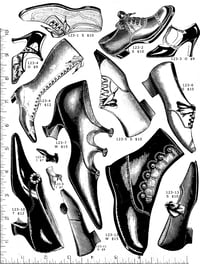 Shoes & Boots Rubber Stamps P123