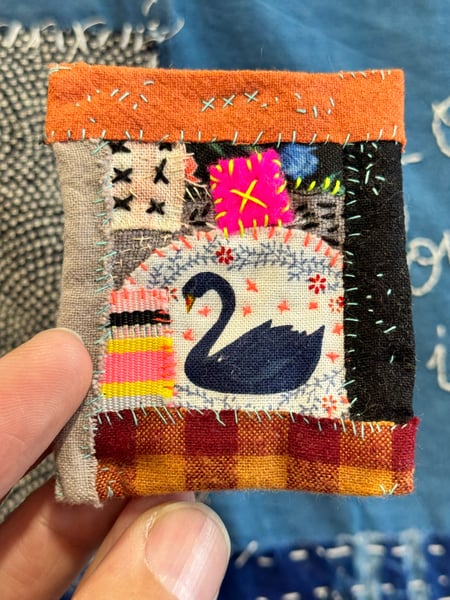 Image of Mini quilt Cisne