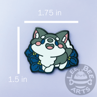 Image 2 of Floral Pets: Morning Glory Husky