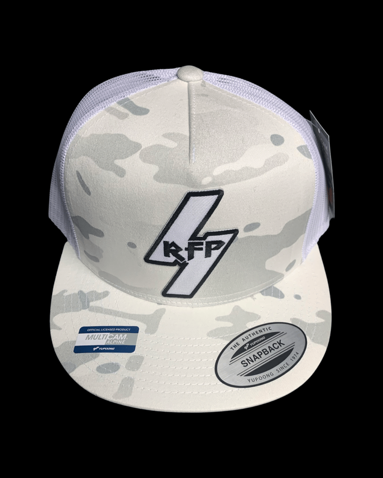 The Bolt Snapback in White multi Cam