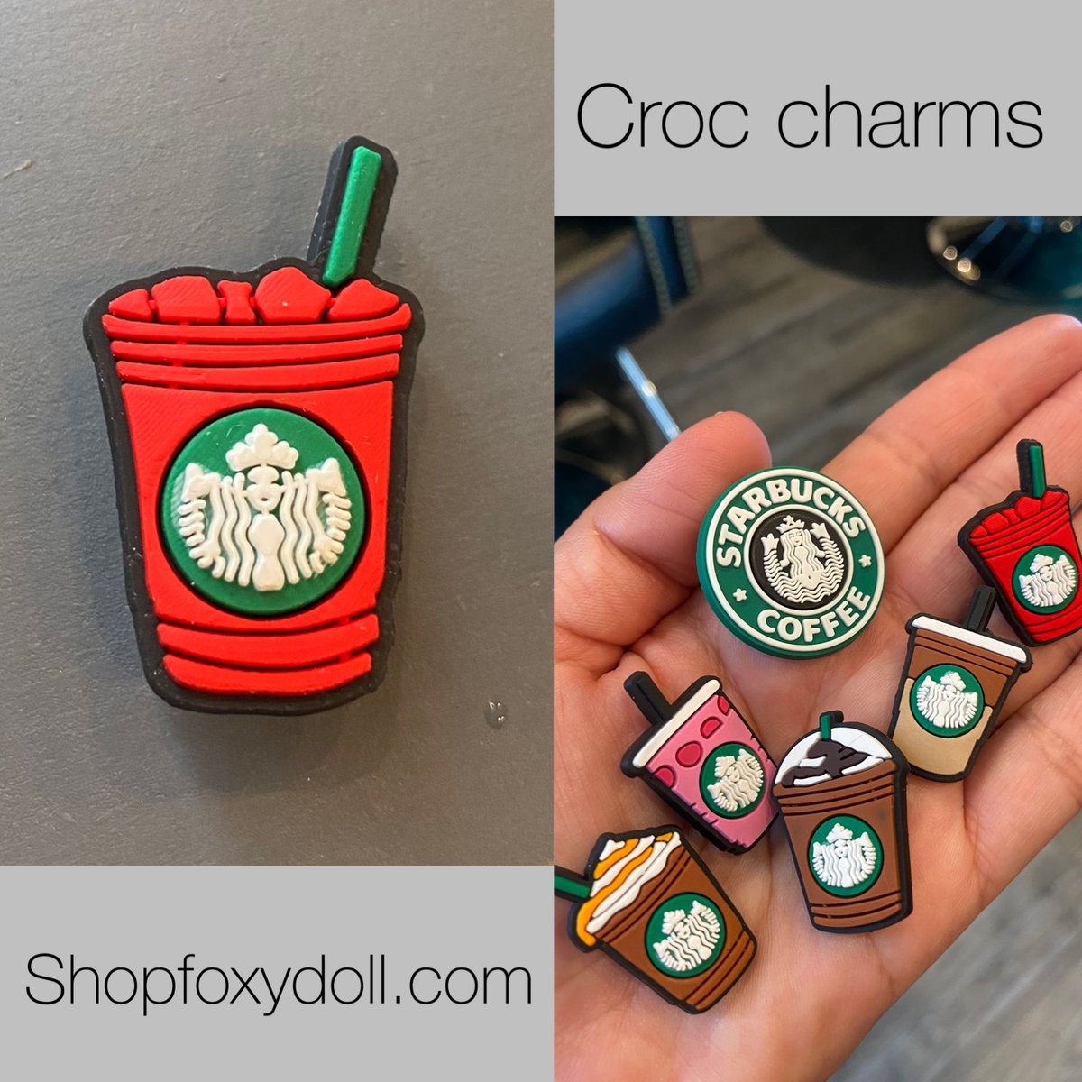 Starbucks croc charms 2025