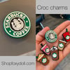 Starbucks logo croc charm ! 