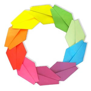 Image of Origami Rainbow Paper Pack Book