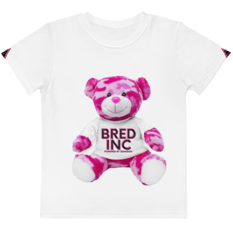 LIL Kids PINK B I CAMO crew neck t-shirt Image 2