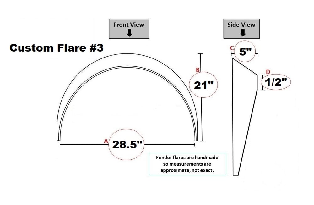 Ready To Ship: 5” Custom Flare #3 (2 flares total)
