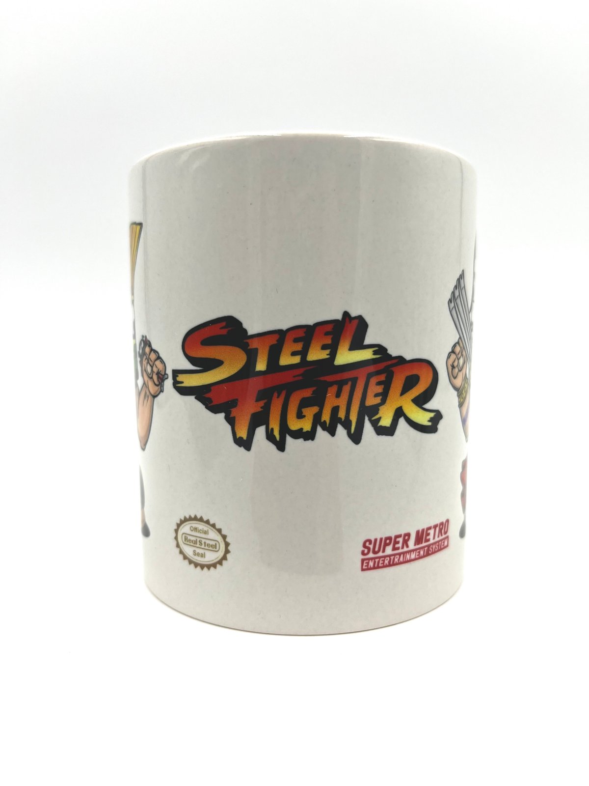 Image of ''Steel Fighter '' Coffee Mug - Dart Guile Vs Barca Vega