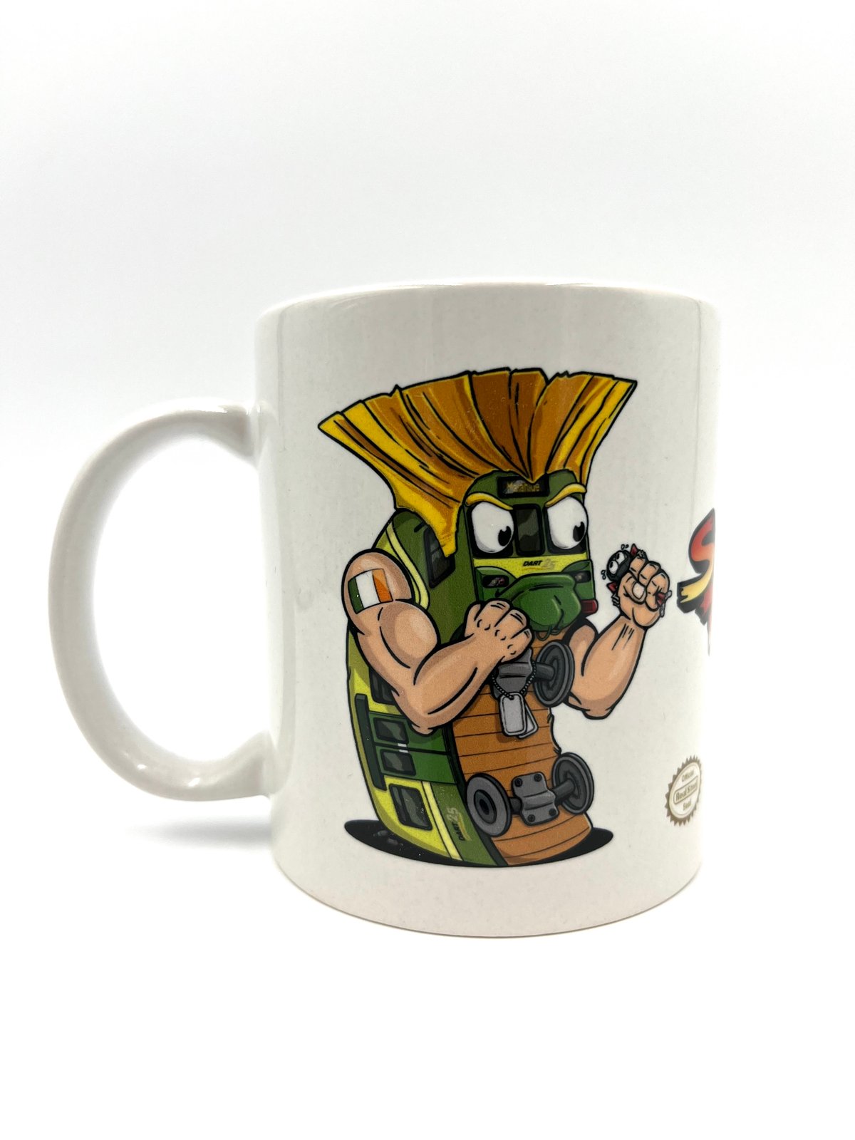 Image of ''Steel Fighter '' Coffee Mug - Dart Guile Vs Barca Vega