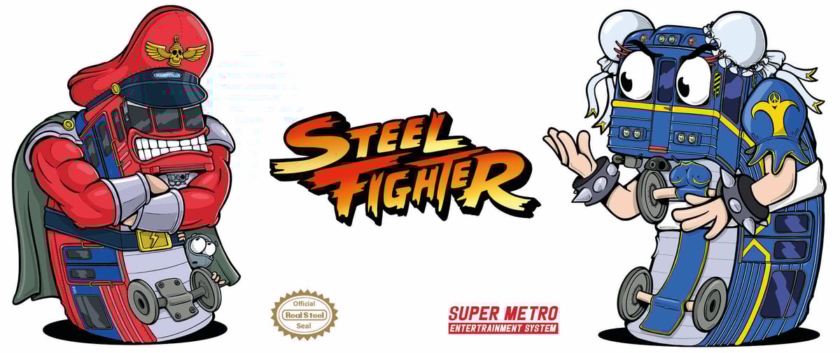 Image of ''Steel Fighter '' Coffee Mug - Oslo M.Bison Vs Kiew ChunLi