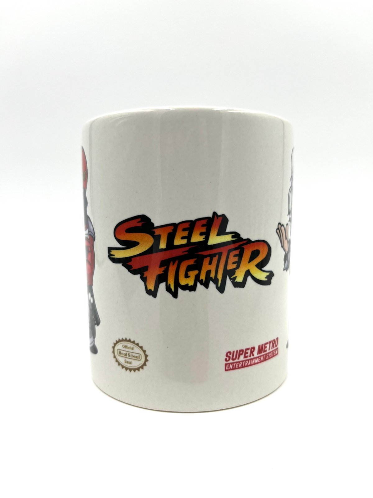 Image of ''Steel Fighter '' Coffee Mug - Oslo M.Bison Vs Kiew ChunLi