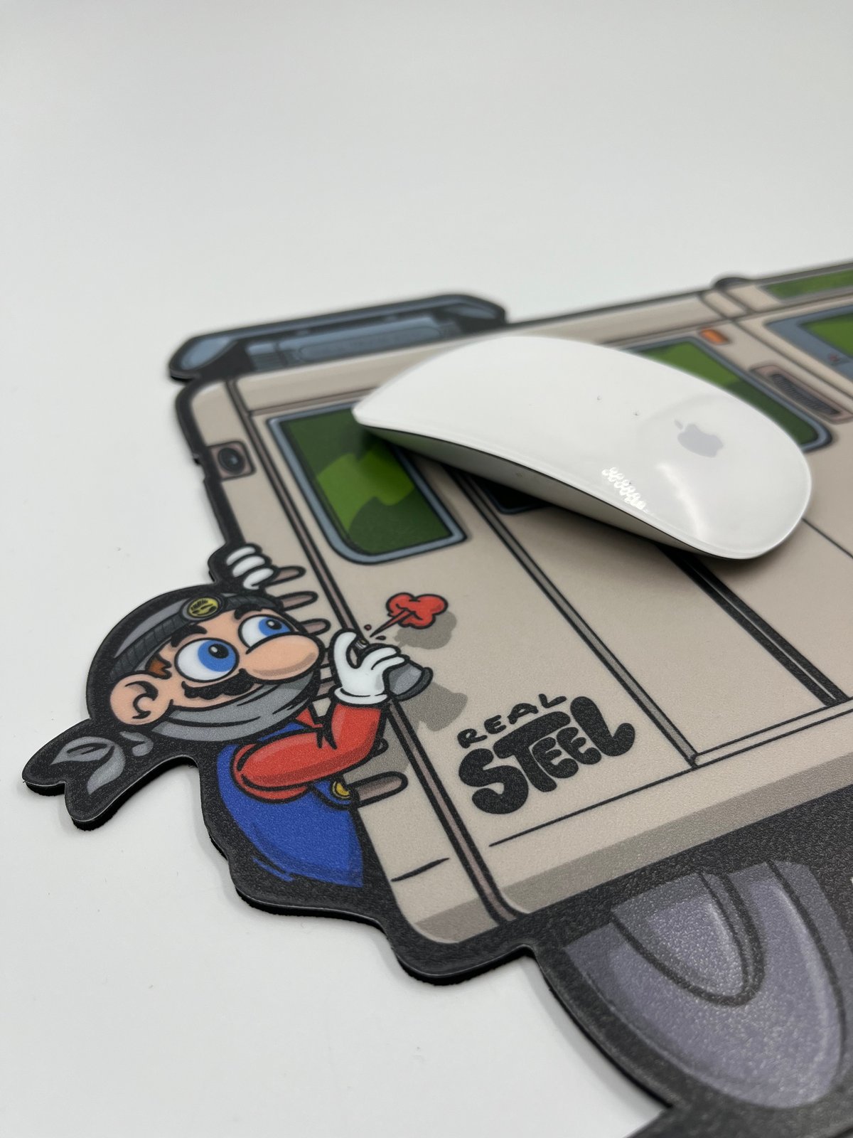 Image of ''Train Boy'' Mousepad