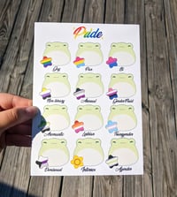 Pride Frogs print