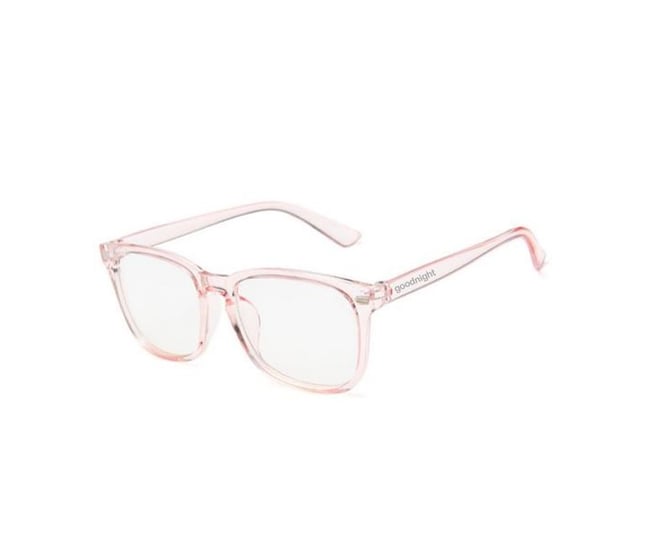 goodnight blue light filtering glasses (pink)