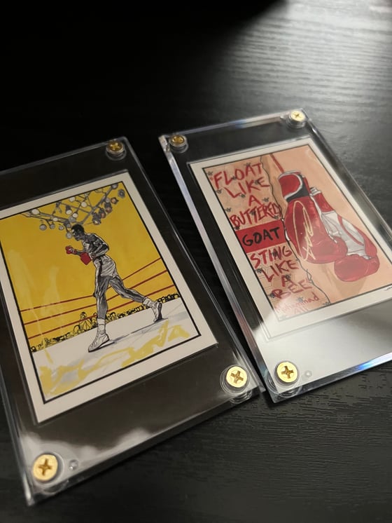 Image of Autographed Muhammad Ali KAWD ART SPORTS CARDS 2022