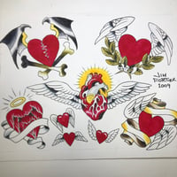 Heart tattoo flash 