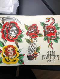 Dead rose tattoo flash 