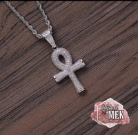 Image 1 of Crystal Ankh cross chains