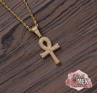 Image 2 of Crystal Ankh cross chains