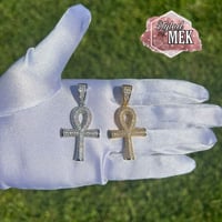 Image 3 of Crystal Ankh cross chains