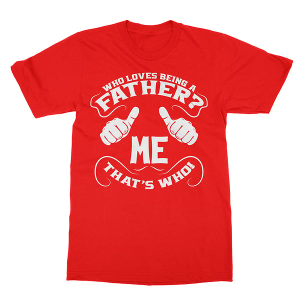 Image of Mens Love Being a Father Tee (red)