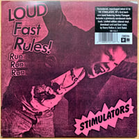 Image 1 of STIMULATORS - "Loud Fast Rules" 7" EP (CLEAR VINYL)