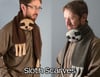 Handmade Fleece Sloth Scarfs