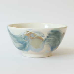 Image of Abstract Watercolor Medium Bowl
