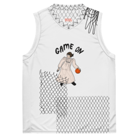 Image 1 of Recycled “Game On” unisex basketball jersey