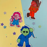 Image 3 of Jumbo Colorful Slasher Stickers