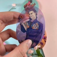 Image 2 of Semi-Clear Flower Slasher Stickers