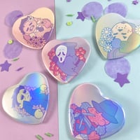 Image 1 of Sleepy Slashers | Holo Pinback Buttons