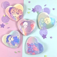 Image 2 of Sleepy Slashers | Holo Pinback Buttons