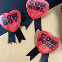 Image 3 of Cowboy / Cowgirl / Cowpoke | Pinback Button