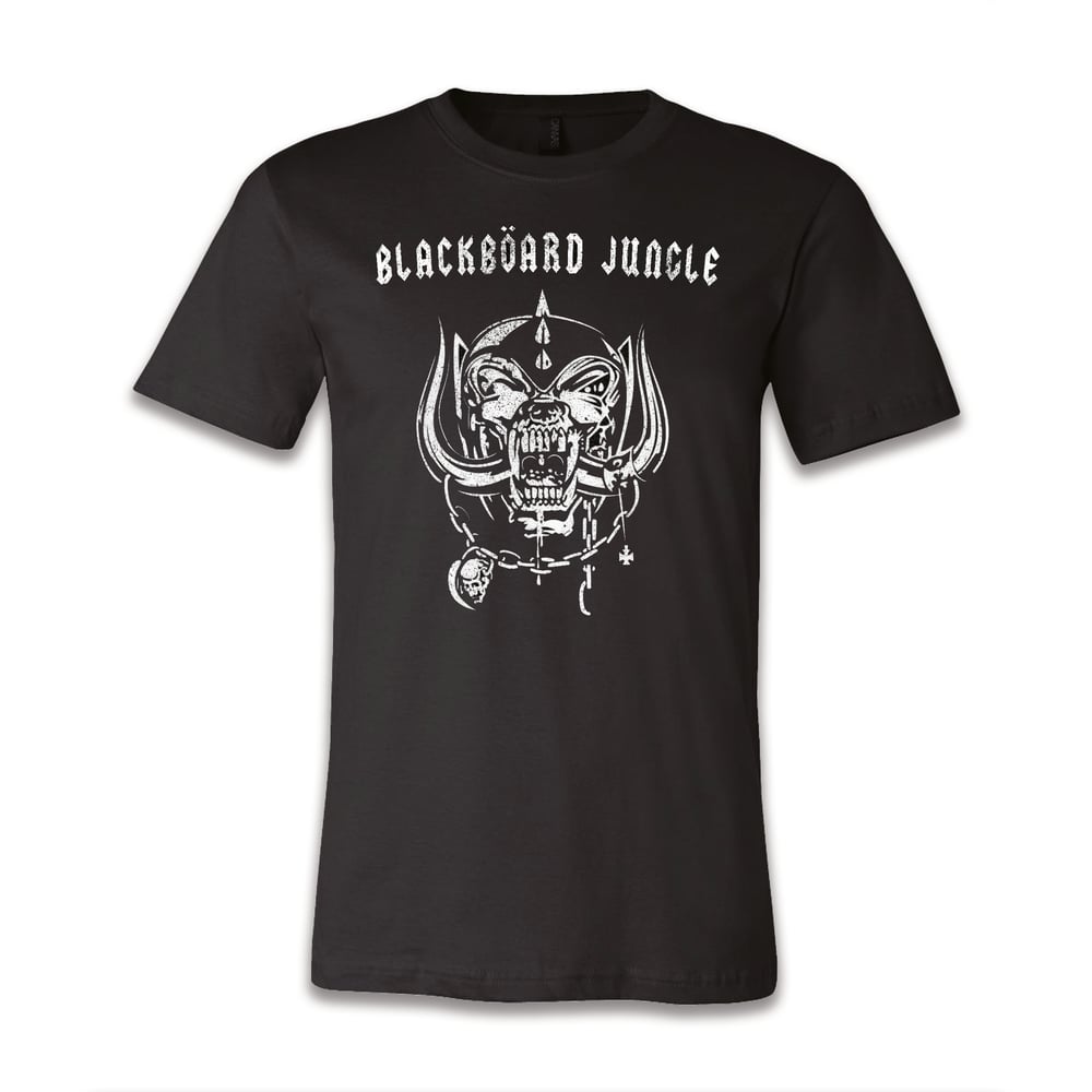 Image of OFFICIAL - BLACKBOARD JUNGLE - "MOTOJUNGLE" T-SHIRT